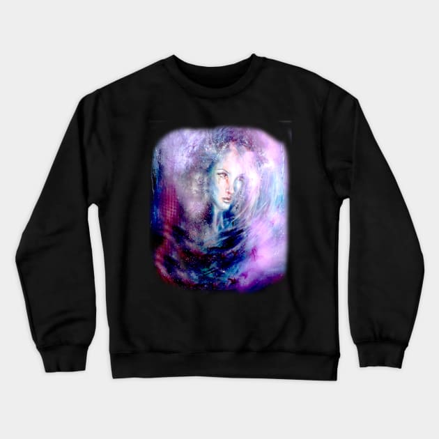 Cosmic Angel Crewneck Sweatshirt by AnnikaPixie